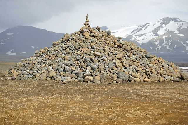 Photograph of a pile of stones