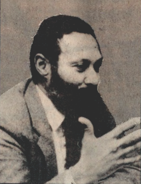 Photo of Stuart Hall at the Marx Symposium in Sydney, Australia in 1983