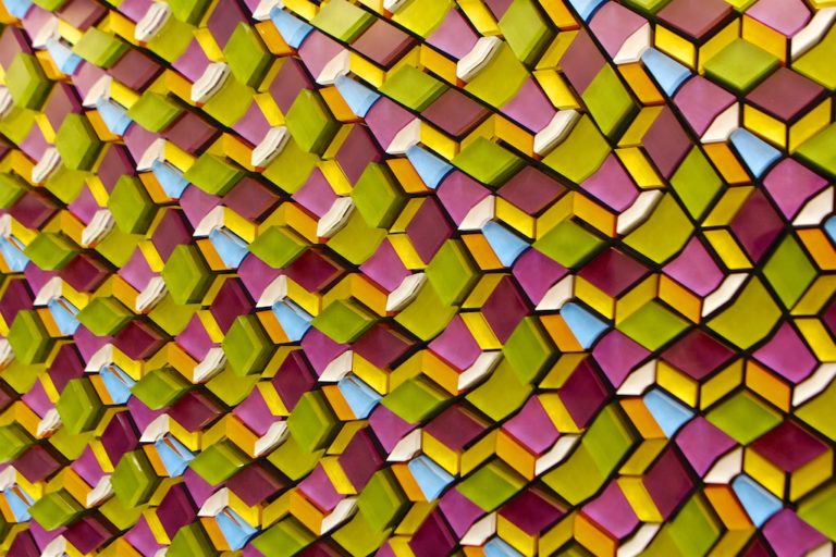 Multi-colored geometric pattern