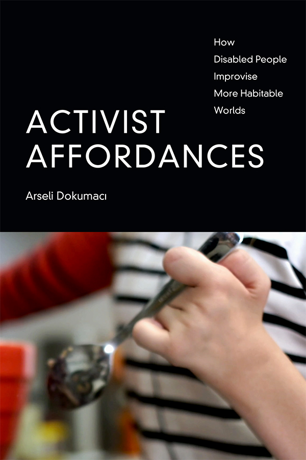 Book cover with a photo of a person holding a spoon